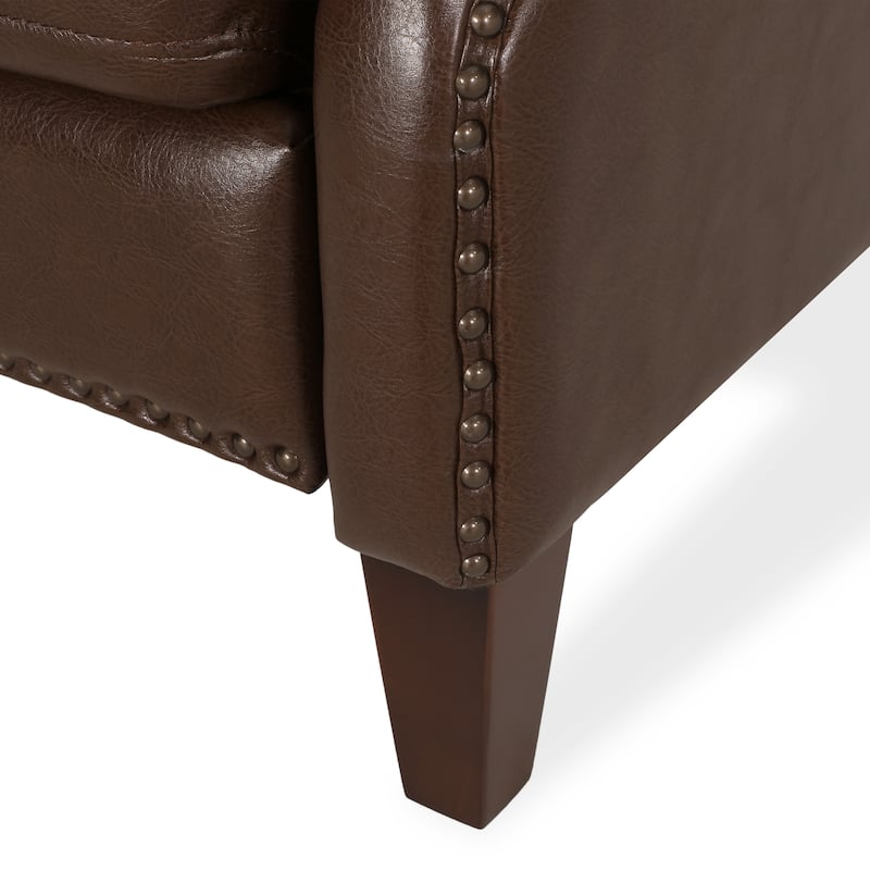 PU Leather Recliner Chair with Rivets