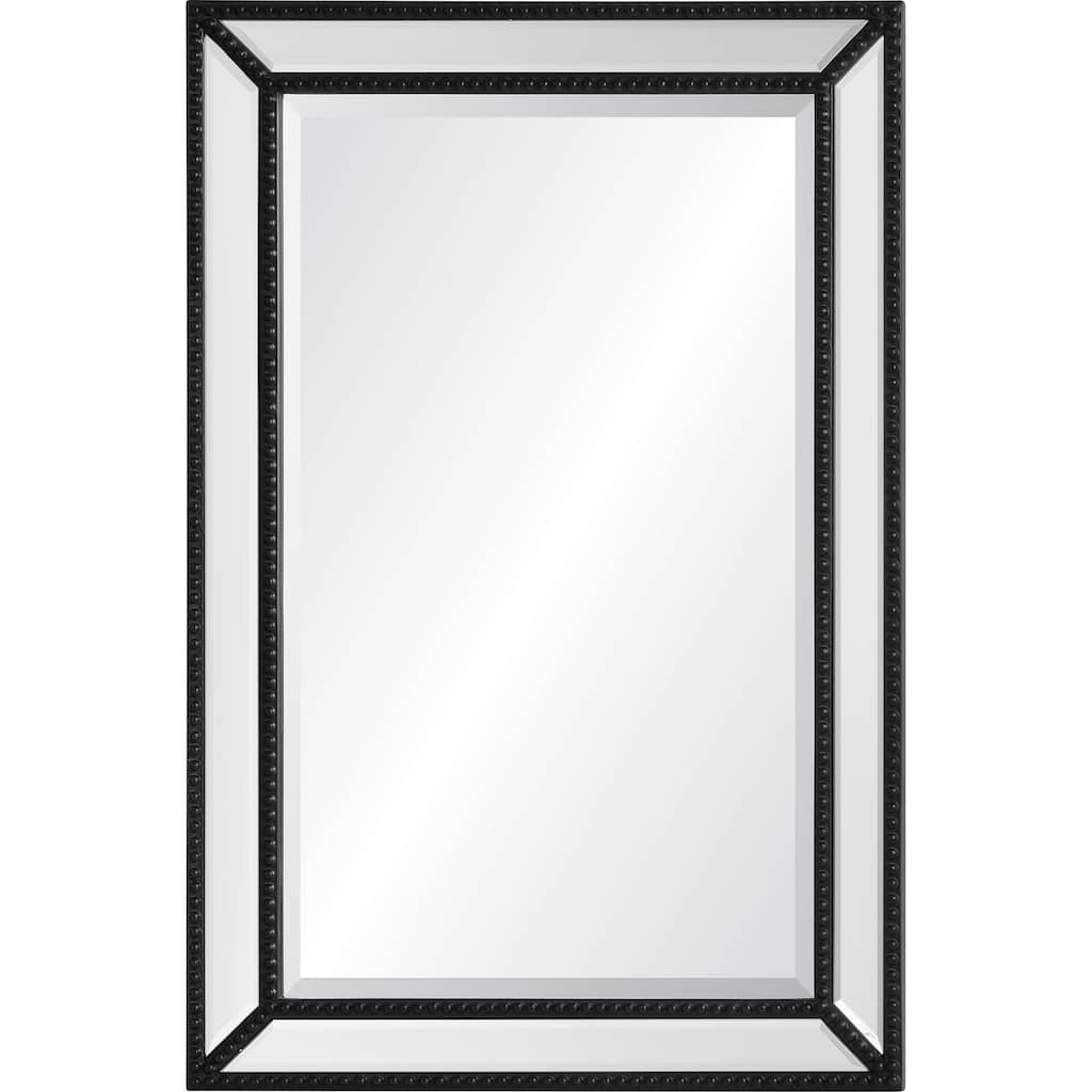 Matte Intertwine Wall Mirror - 36" - Black