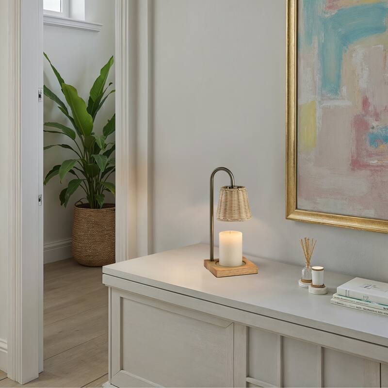 Ridgley Candlewarmer Lamp with Timer - Dimmable Wax Melt Heater, 3 Lighting Modes & Auto Shutoff