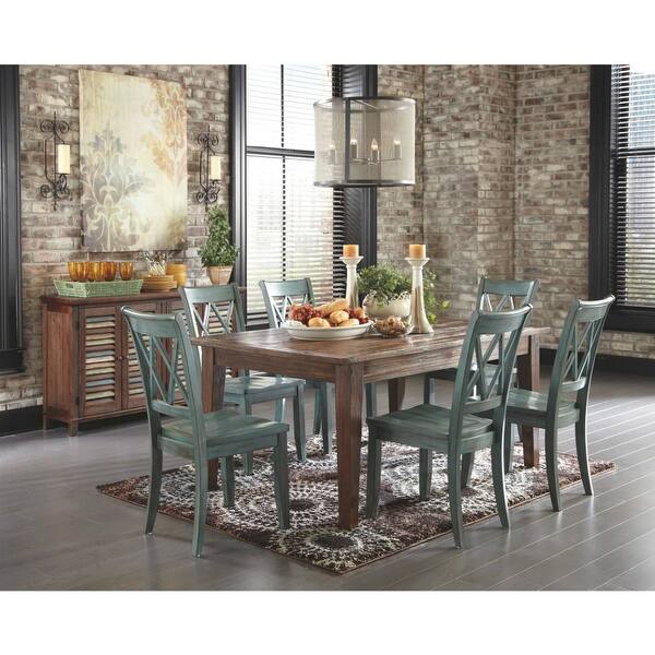 Ashley D540101 Mestler Antiqued Finish Dining Room Chair (6 Pack
