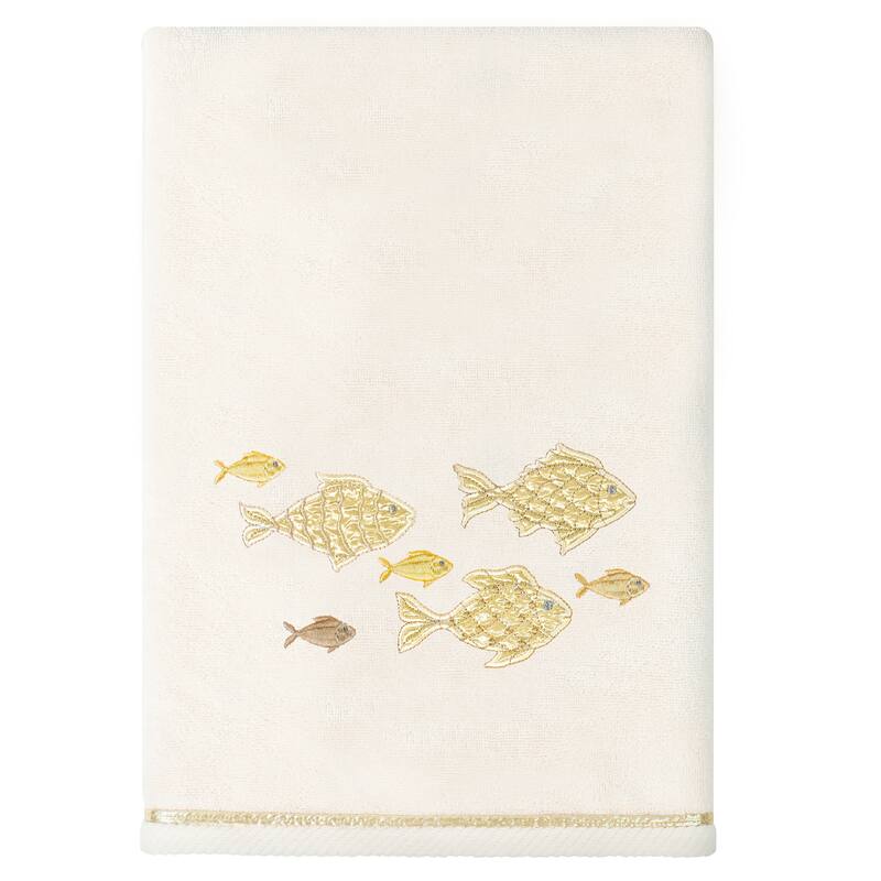 Authentic Hotel and Spa Turkish Cotton Figi 4PC Embellished Towel Set