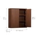preview thumbnail 14 of 49, Teamson Home 22 in Wooden Bathroom Wall Cabinet, Wood Organizer for Bathroom, Kitchen, Laundry, Space Saving Furniture