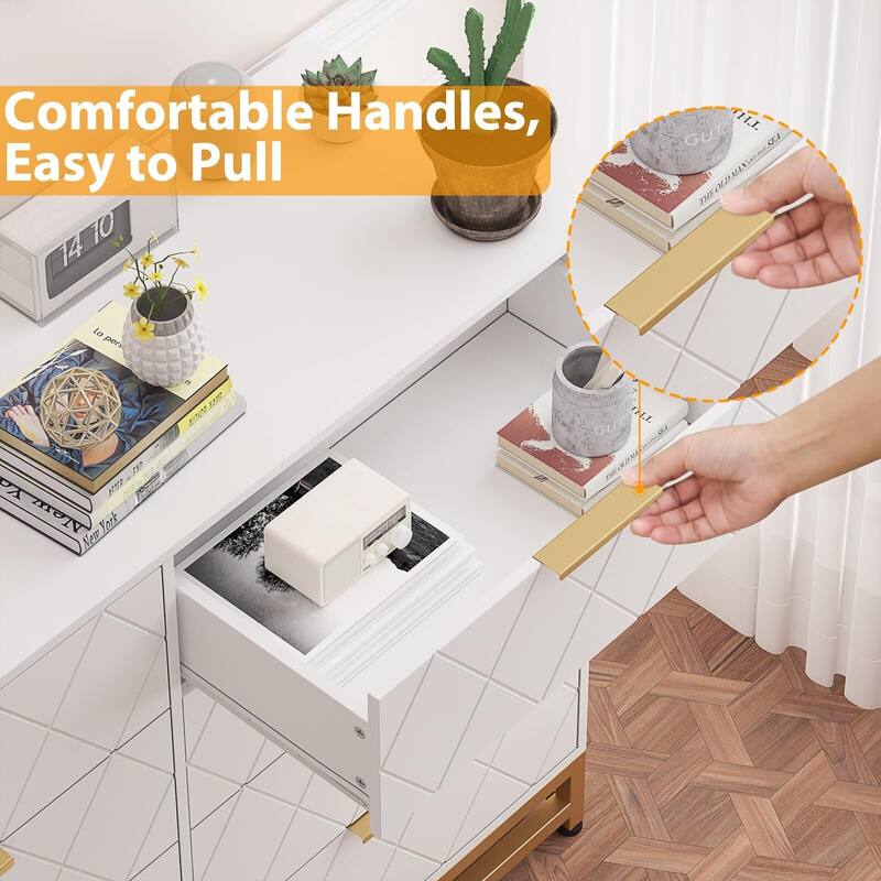 8 Drawer Dresser for Bedroom with Deep Drawers