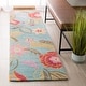 preview thumbnail 27 of 38, SAFAVIEH Handmade Blossom Vertie Modern Floral Wool Rug 2'3" x 8' Runner - Blue/Multi - Runner