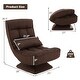 preview thumbnail 12 of 28, Costway 360° Swivel Floor Chair 5-Level Adjustable Lazy Chair w/ - See Details