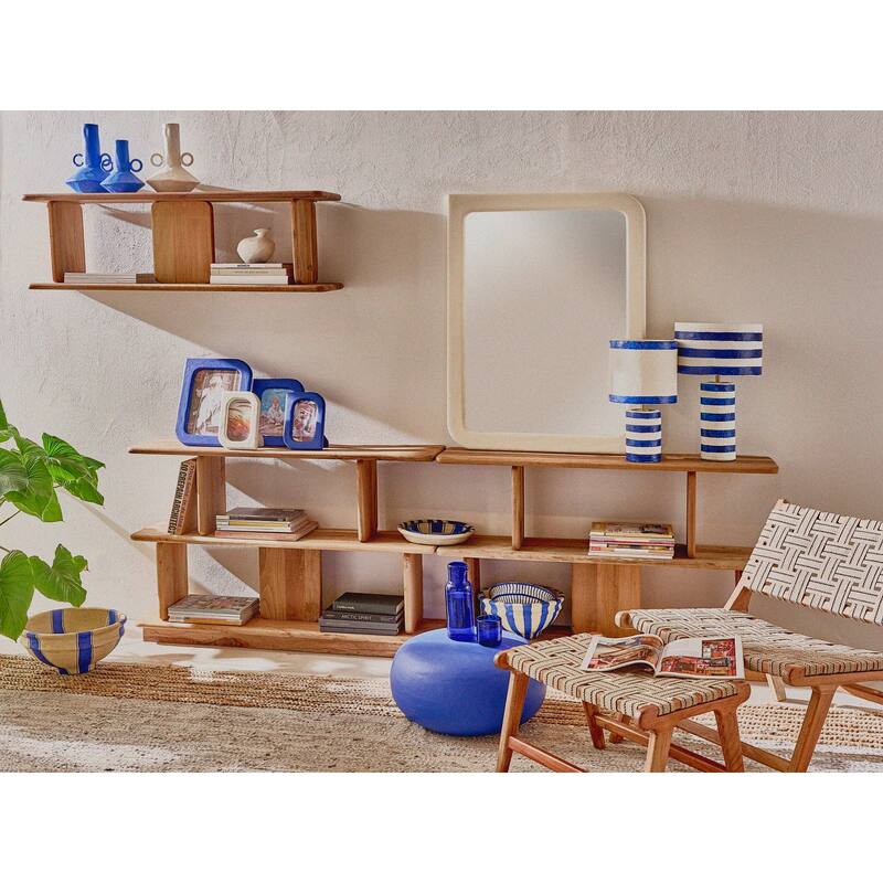 Matte Jug Vase with Ring Handles and Flared Base - 11.25" - White