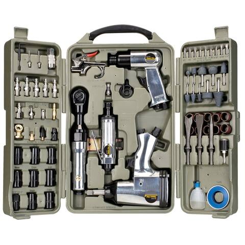 Trades Pro 71 Piece Air Tool and Accessories Kit with Storage Case, 836668