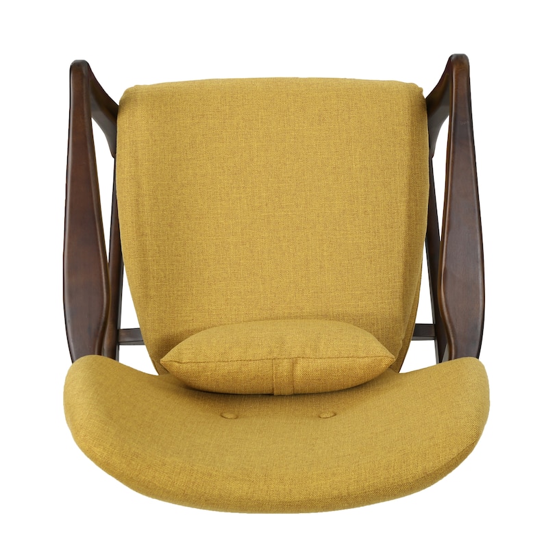 Club Chair, Upholstered Armchair,Accent Chair with Wood Legs