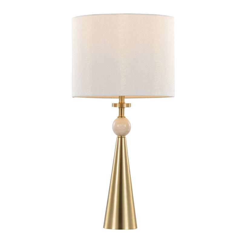 Cone Travertine 27" Table Lamp - Set of 2