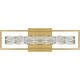 preview thumbnail 2 of 7, Dazzle Integrated LED Soft Gold Bath Light with CCT Switch