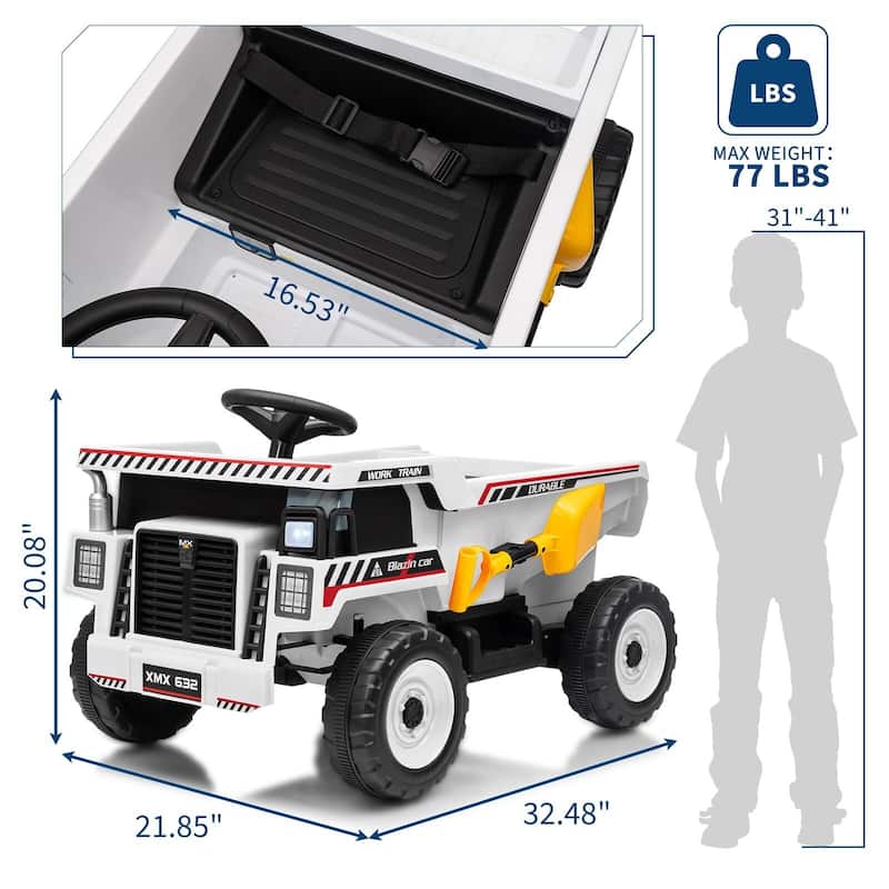 Ride on Dump Truck for Kids 3-8