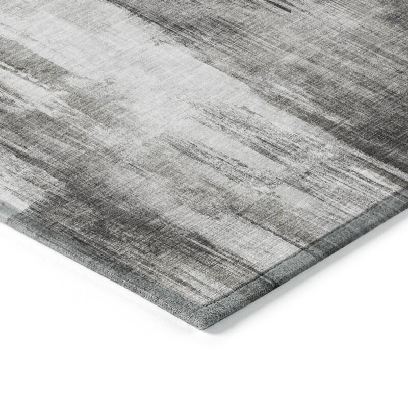 Hara Artistic Abstract Weather Resistant Blended Style Outdoor Rug