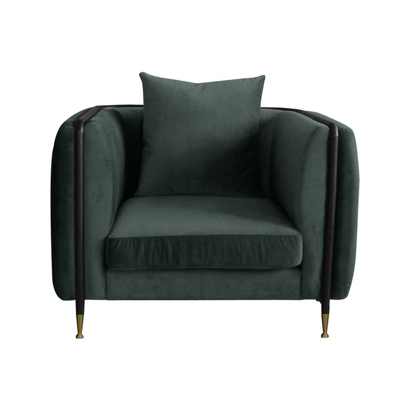 Divani Casa Oswego Modern Dark Green Jade Accent Chair