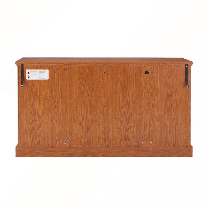 LED Curio Display Cabinet Antique Display Cabinet with Glass Doors