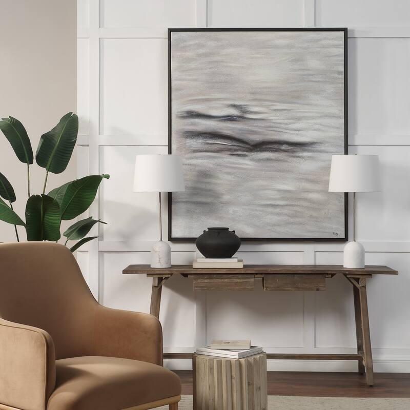 Baelish 60" H x 50" W Canvas Art, Grey