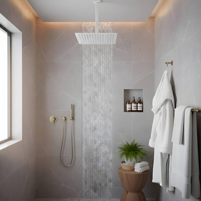 Bathroom Luxury High Pressure Waterfall Rain Shower Head