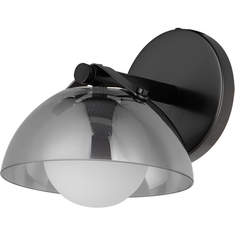 Studio M SM31001MSK Domain 7" Tall LED Bathroom Sconce with Glass - Gunmetal