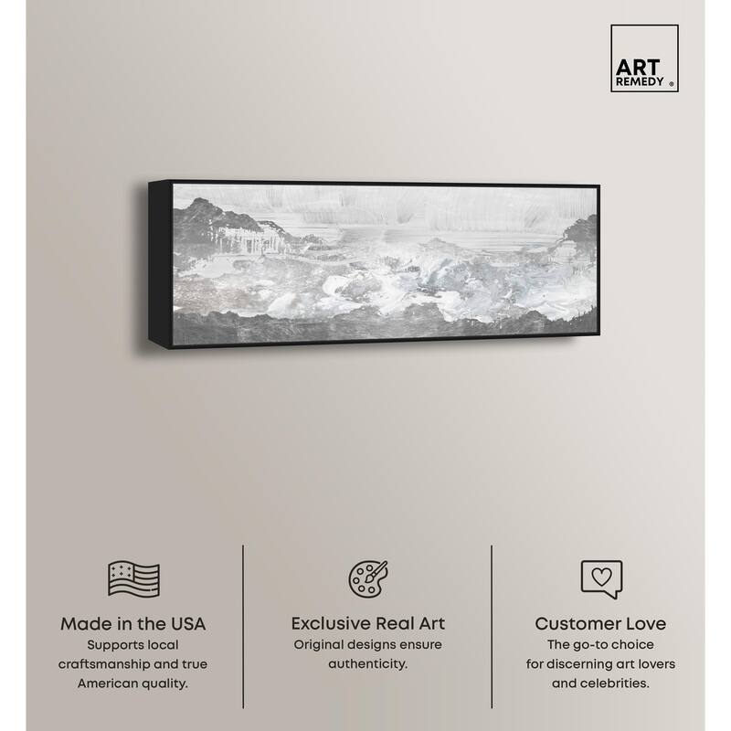 Inspired Neutral Morning Panoramic Canvas by Art Remedy