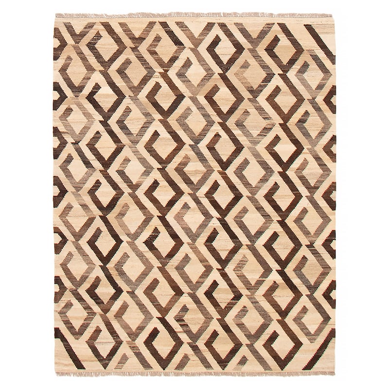 Sivas Beige Kilim 5'3" x 6'7" - 5'3 x 6'7 - Beige - 5'3 x 6'7