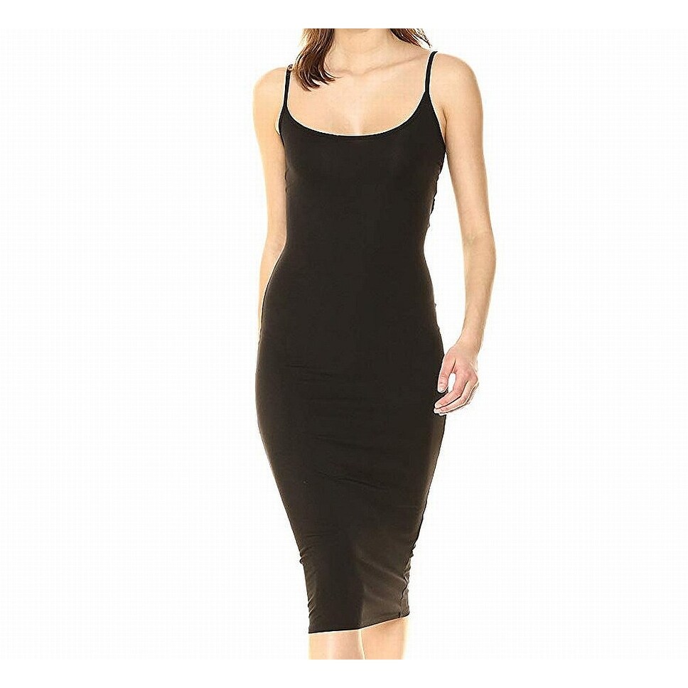 Shop Enza Costa Womens Dress Jet Black Size Xs Sheath Twist Back