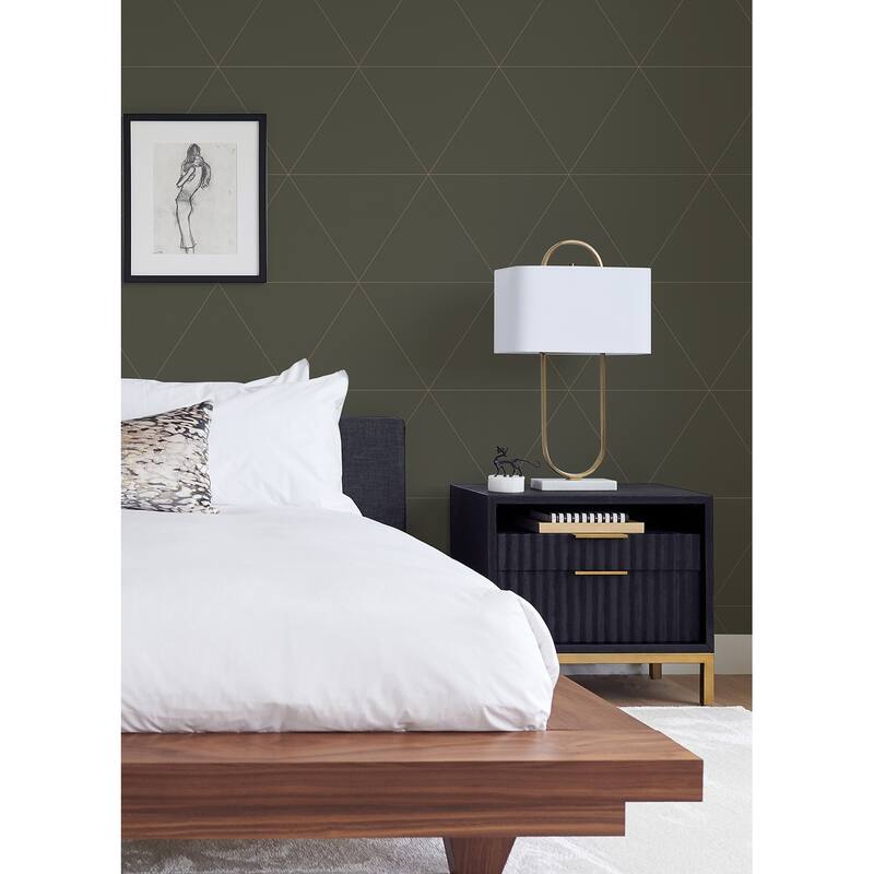 A-Street Prints Twilight Grey Geometric Wallpaper