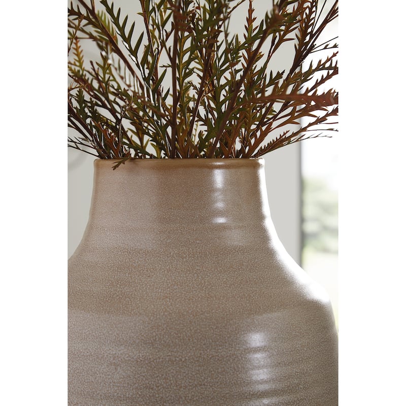 Signature Design by Ashley Millcott Brown Vase (Set of 2)
