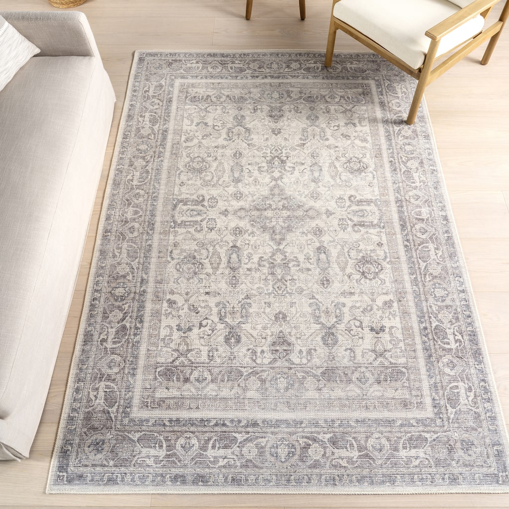 Nuloom Green Haven Collection Recycled Cotton Machine Washable Area Rug