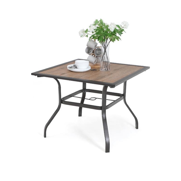 Sandestria dining table with umbrella option by shop havenside home