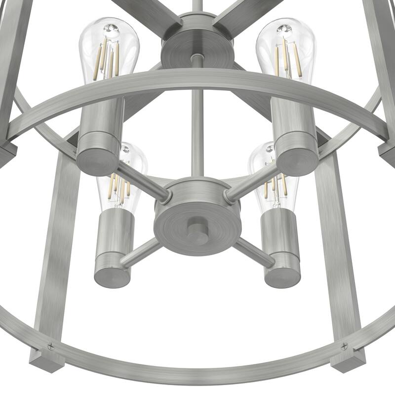 Hunter Astwood 13" 4-Light Chandelier, Caged, Kitchen Island, Dining - Contemporary, Transitional, Modern Farmhouse