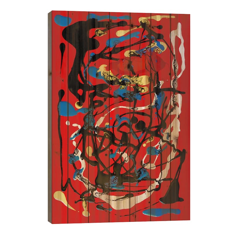 Voyage Print On Wood by The Usual Designers - Multi-Color - 40x26x1.5
