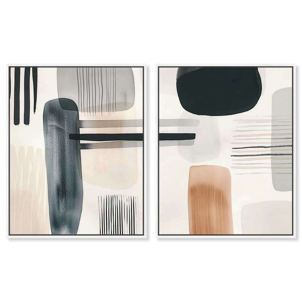 Softened Dimensions Canvas Set of 2 by Art Remedy