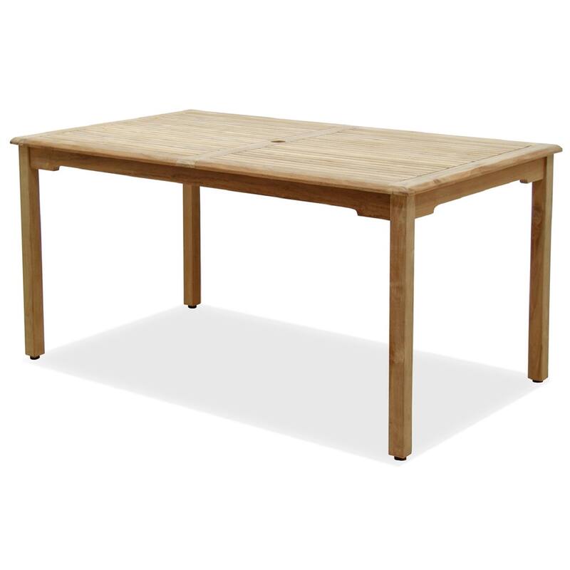 Rotterdam 7-Piece Outdoor Dining Set Teak Rectangular Patio Furniture