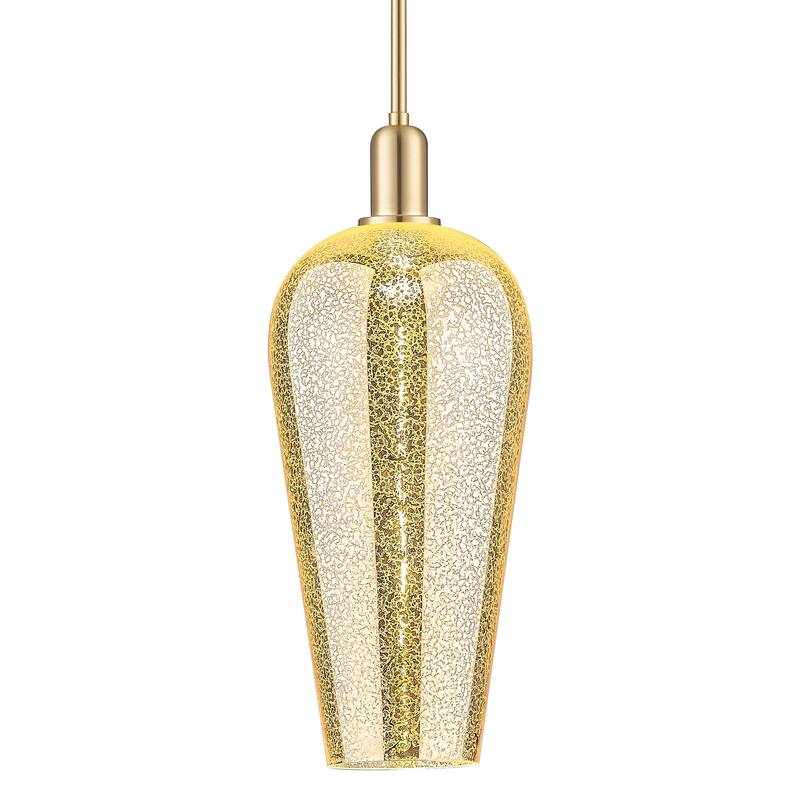 Innovations Lighting 716-1S-G456-8ME Chelsea 8" Wide Mini Pendant with - Champagne Bronze