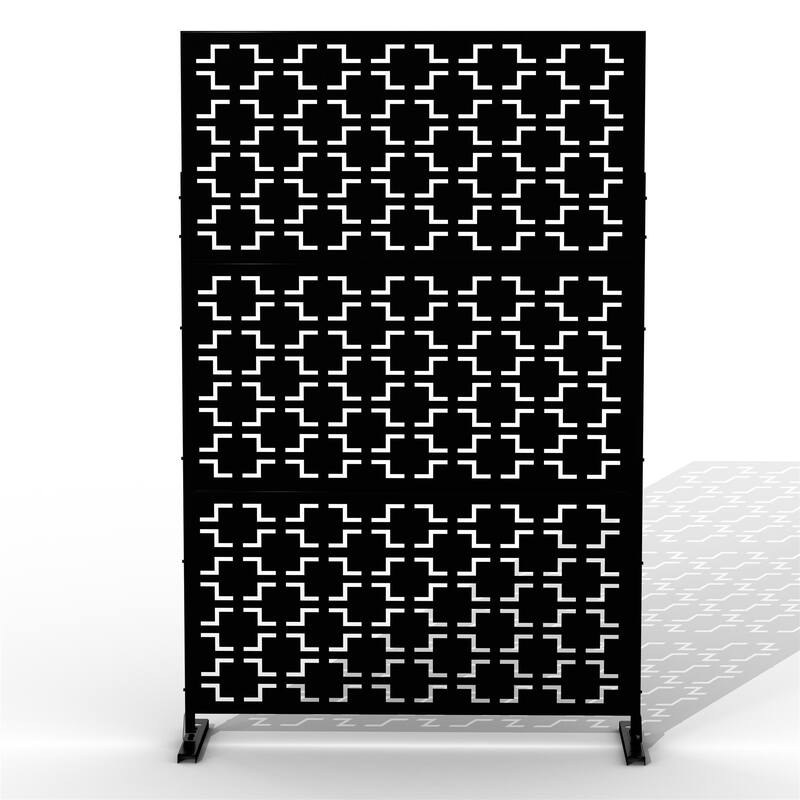 Outdoor Privacy Screen Panel Free Standing Square - 76x47