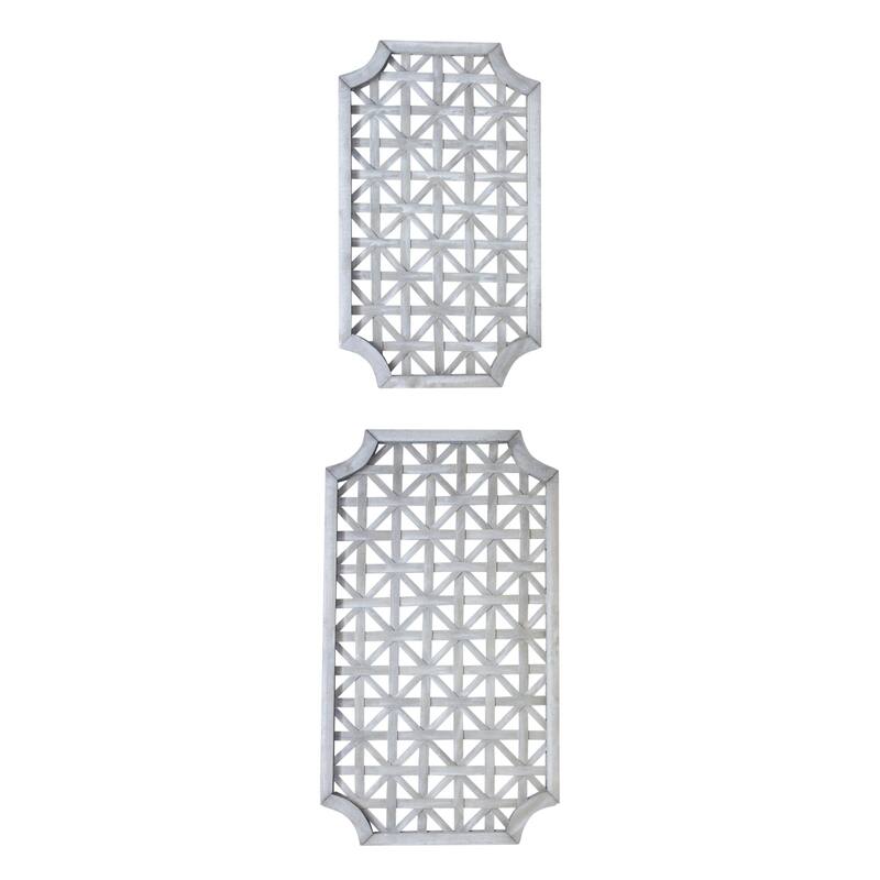 Woven Wooden Wall Hangings - 33.25" - Set of 2