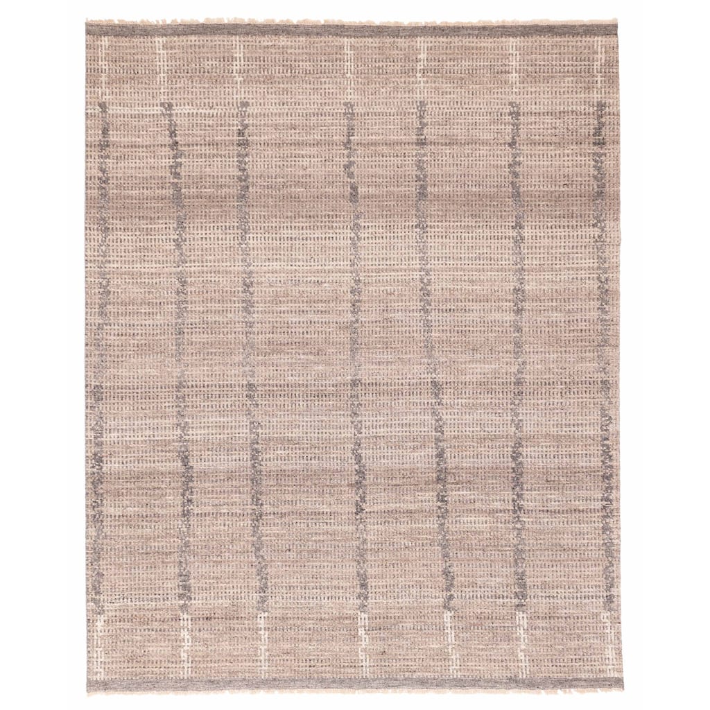 ECARPETGALLERY Hand-knotted Tangier Tan Wool Rug - 8'3 x 10'1