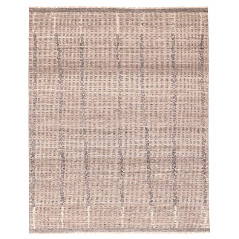 ECARPETGALLERY Hand-knotted Tangier Tan Wool Rug - 8'3 x 10'1