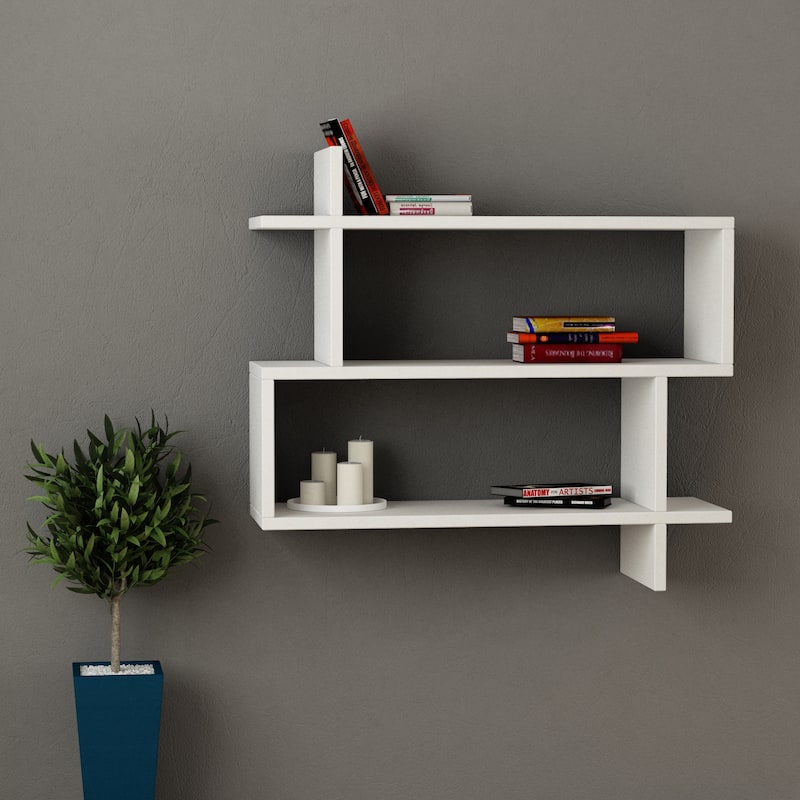 Westcott Modern Wall Shelf - White
