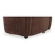 preview thumbnail 5 of 20, NADAAL STUDIOS Laken, Upholstered Rolling Dining Chair - 26 X 26 X 32.5