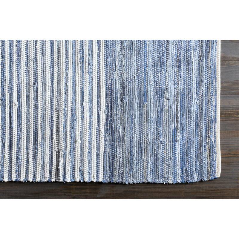 Livabliss Casual Denim Abstract Area Rug
