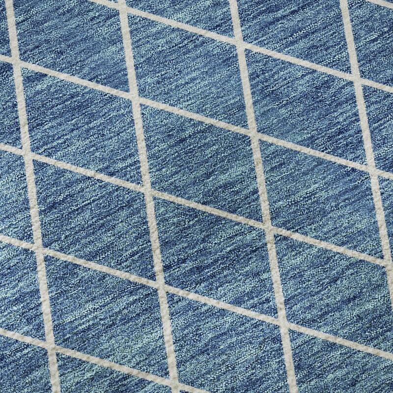 Premium Washable Super Soft Diamond Trellis Mayfield Rug