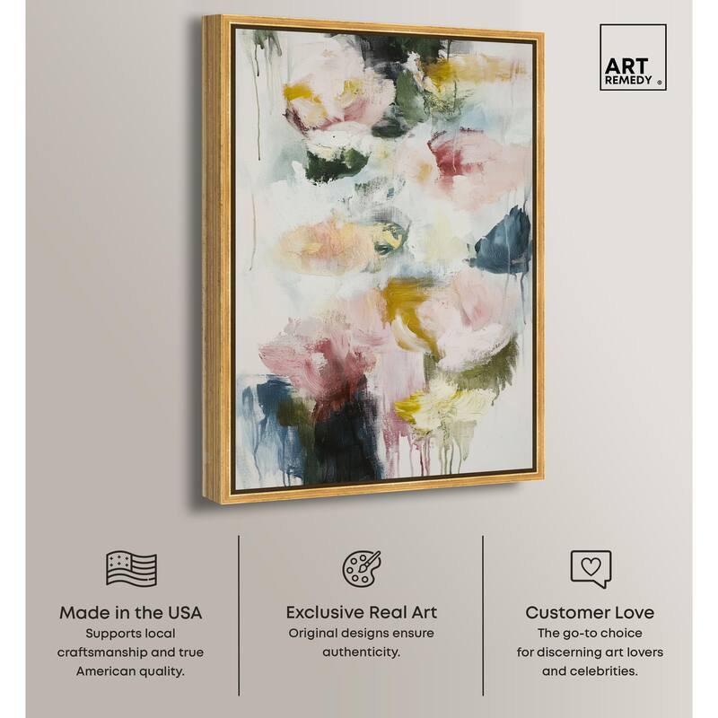 Dripping Colors I Canvas by Art Remedy