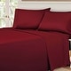 preview thumbnail 2 of 44, Superior Egyptian Cotton 530 Thread Count Deep Pocket Solid Sheet Set California King - Burgundy