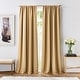 preview thumbnail 7 of 22, Karl Lagerfeld Paris Silky Cloud Blackout Curtain Panel Pair 84 Inches - Gold