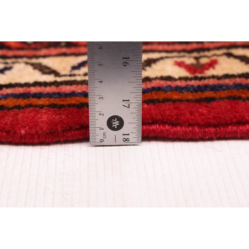 ECARPETGALLERY Hand-knotted Andelz Red Wool Rug - 2'8 x 12'10