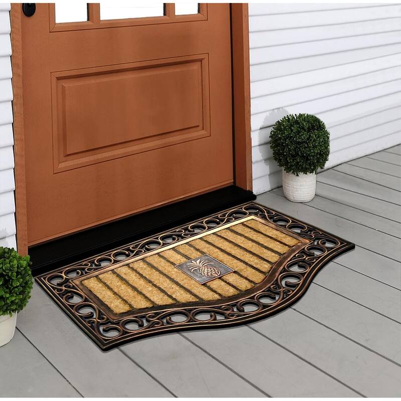 A1HC Natural Coir and Rubber Thick Durable Outdoor Doormats 18" x 30"