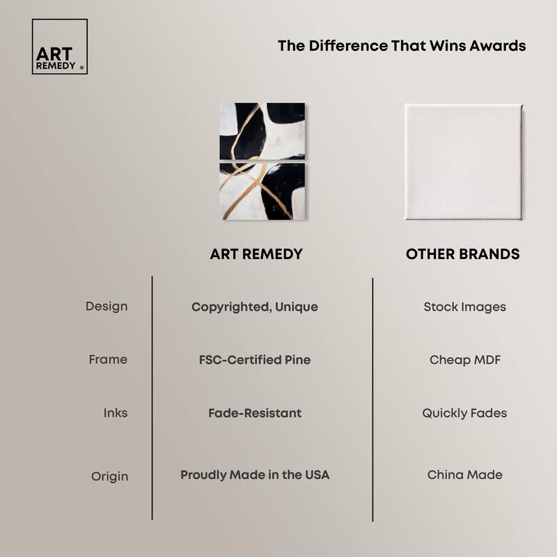 Rhythm of Contrast Canvas Set of 2 by Art Remedy, Gallery Wrapped