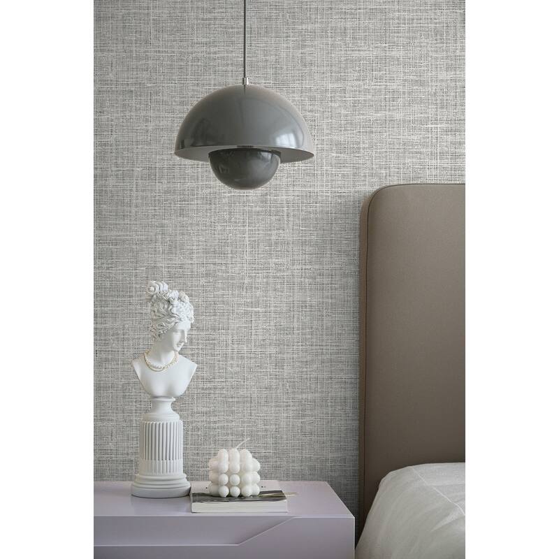 Seabrook Designs Soho Linen Nonwoven Unpasted Wallpaper