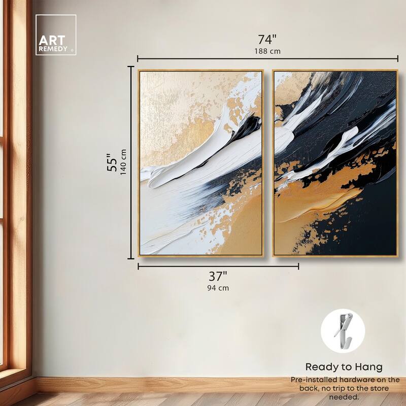 Forces III Canvas Set of 2 by Art Remedy