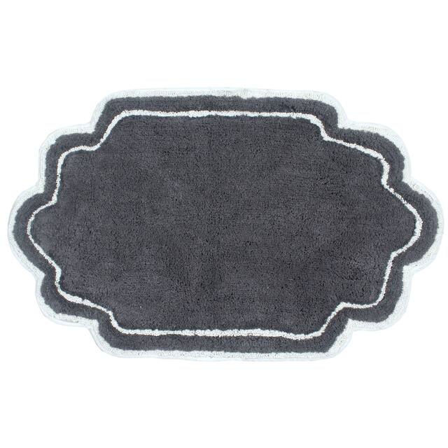 Home Weavers Allure Collection Absorbent Cotton, Machine Washable and Dry Bath Rugs